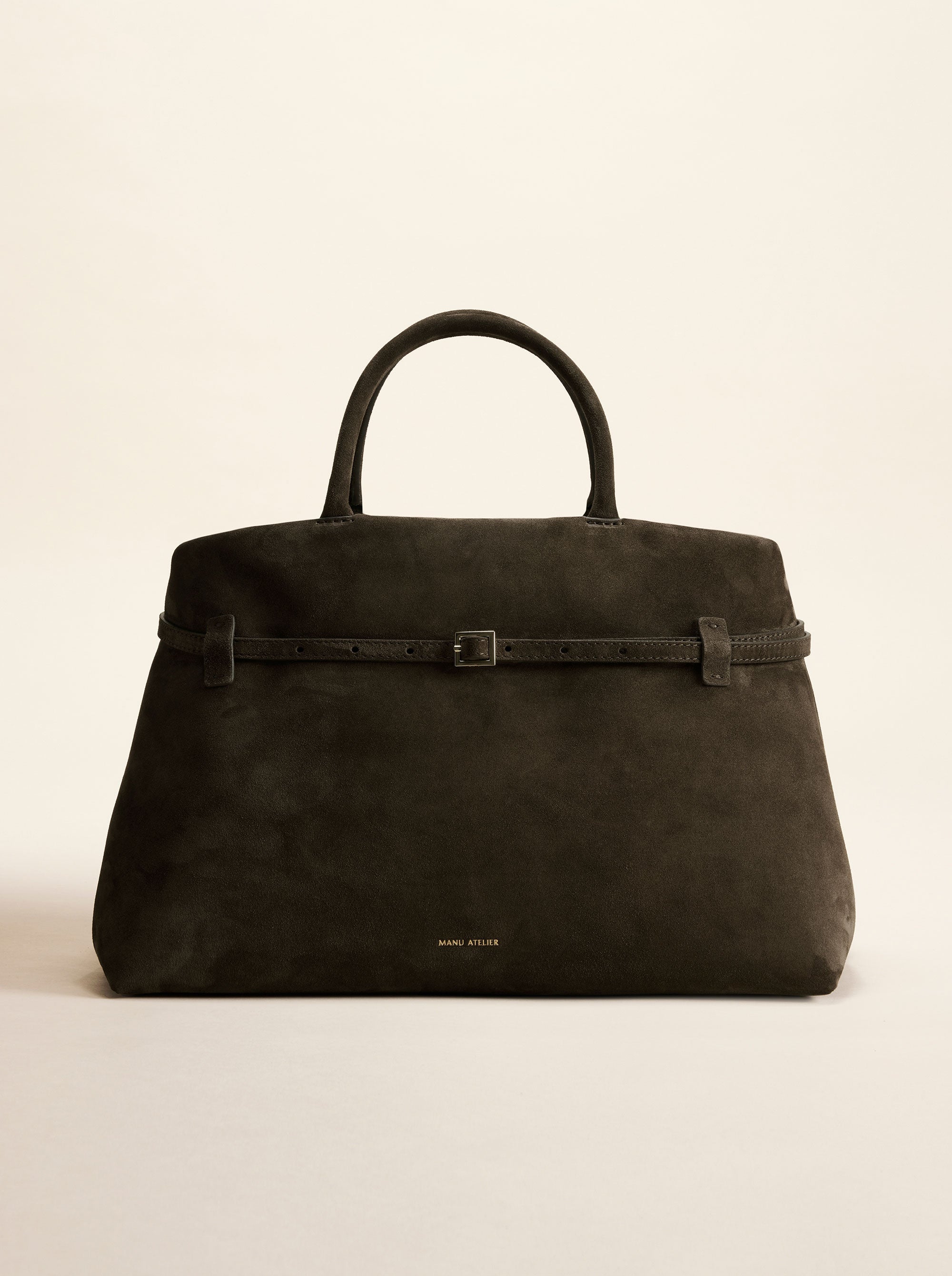 Le Cambon 40 Tobacco Green Suede Front