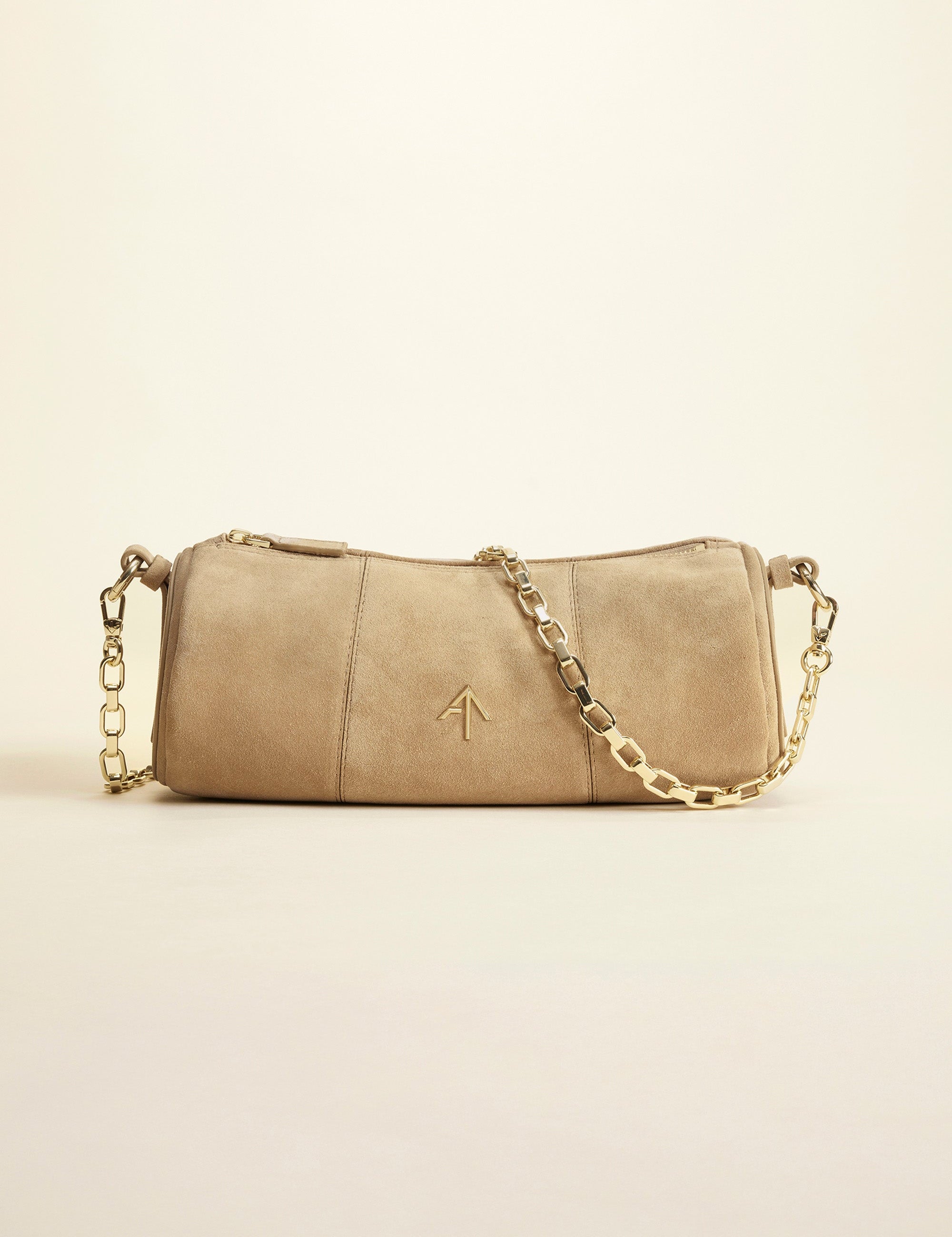 Cylinder Cachemire Suede Butter Yellow Bag Front