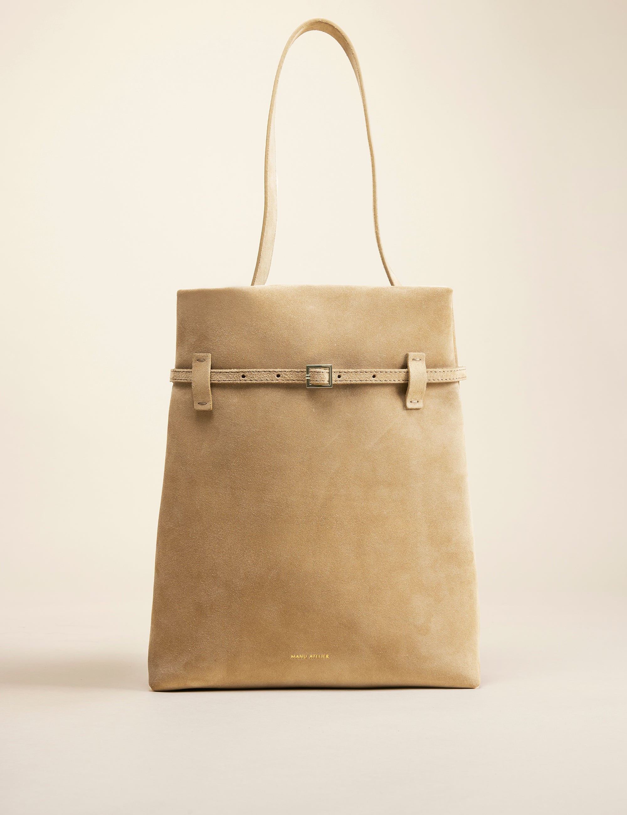 Tote du Jour Cachemiere Suede Butter Yellow Bag Front