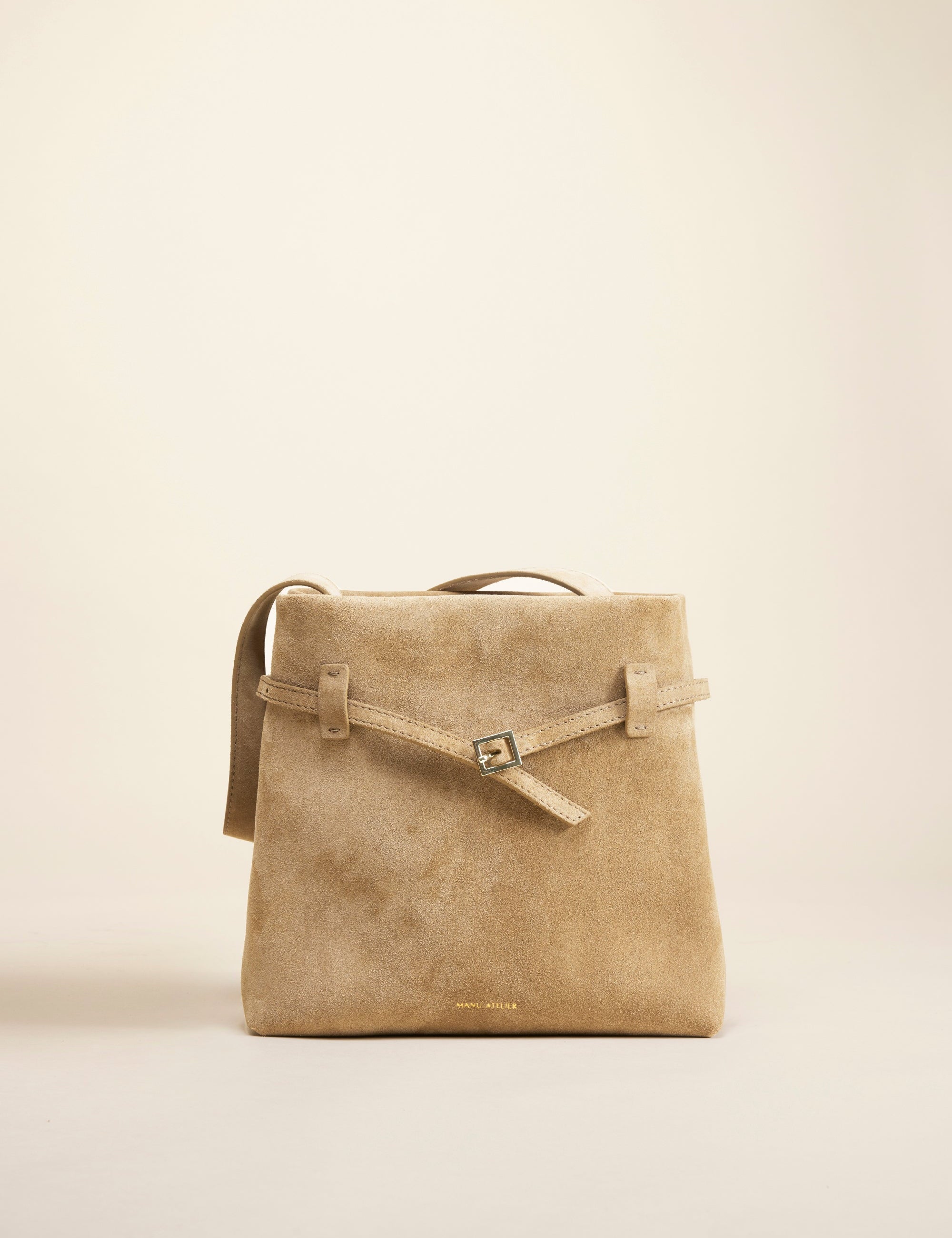Mini Tote du Jour Cachemire Suede Butter Yellow Bag Front