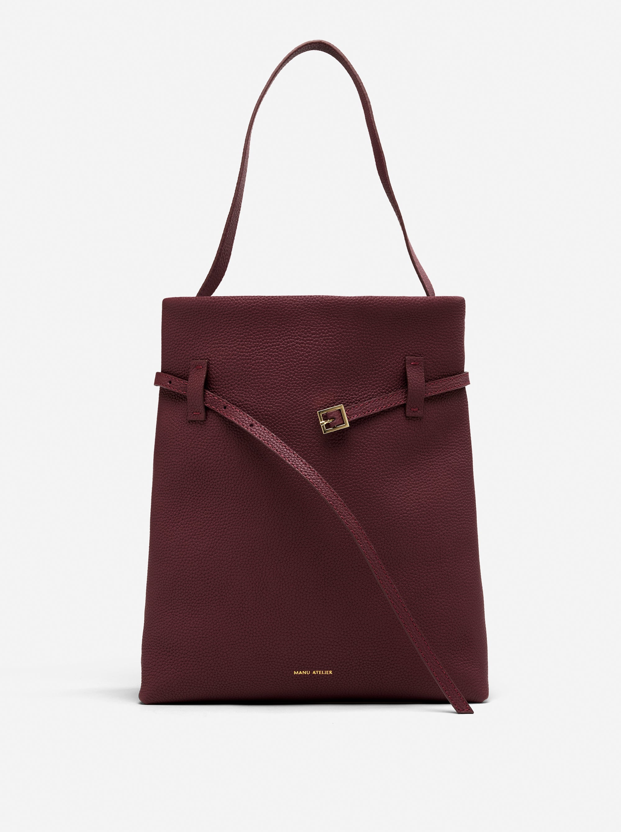 Tote du Jour Burgundy Front Open