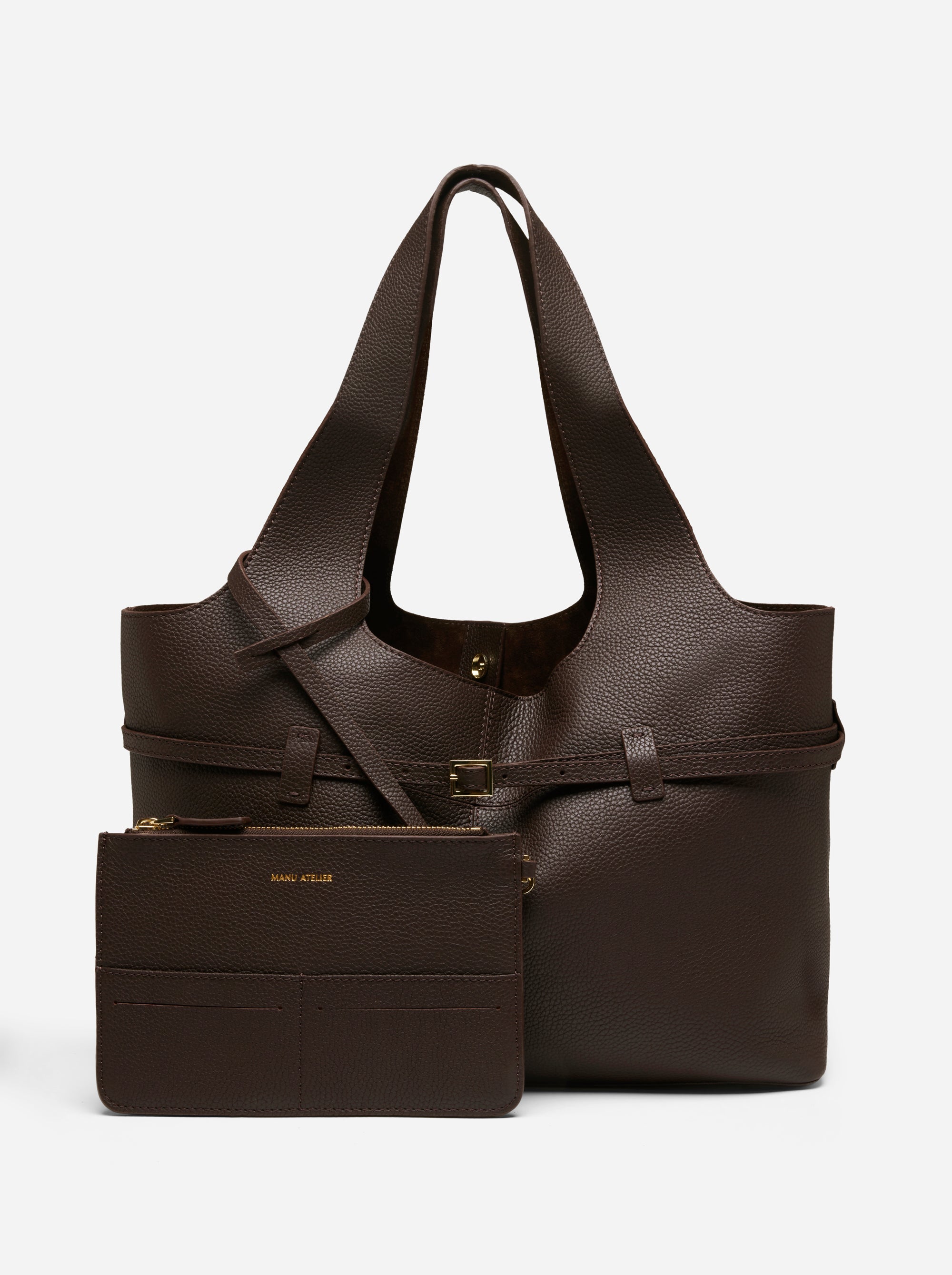 Cambon Cabas Deep Brown Inside 2