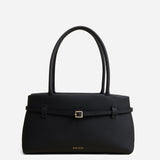 Le Cambon East West Black Calf Skin Front