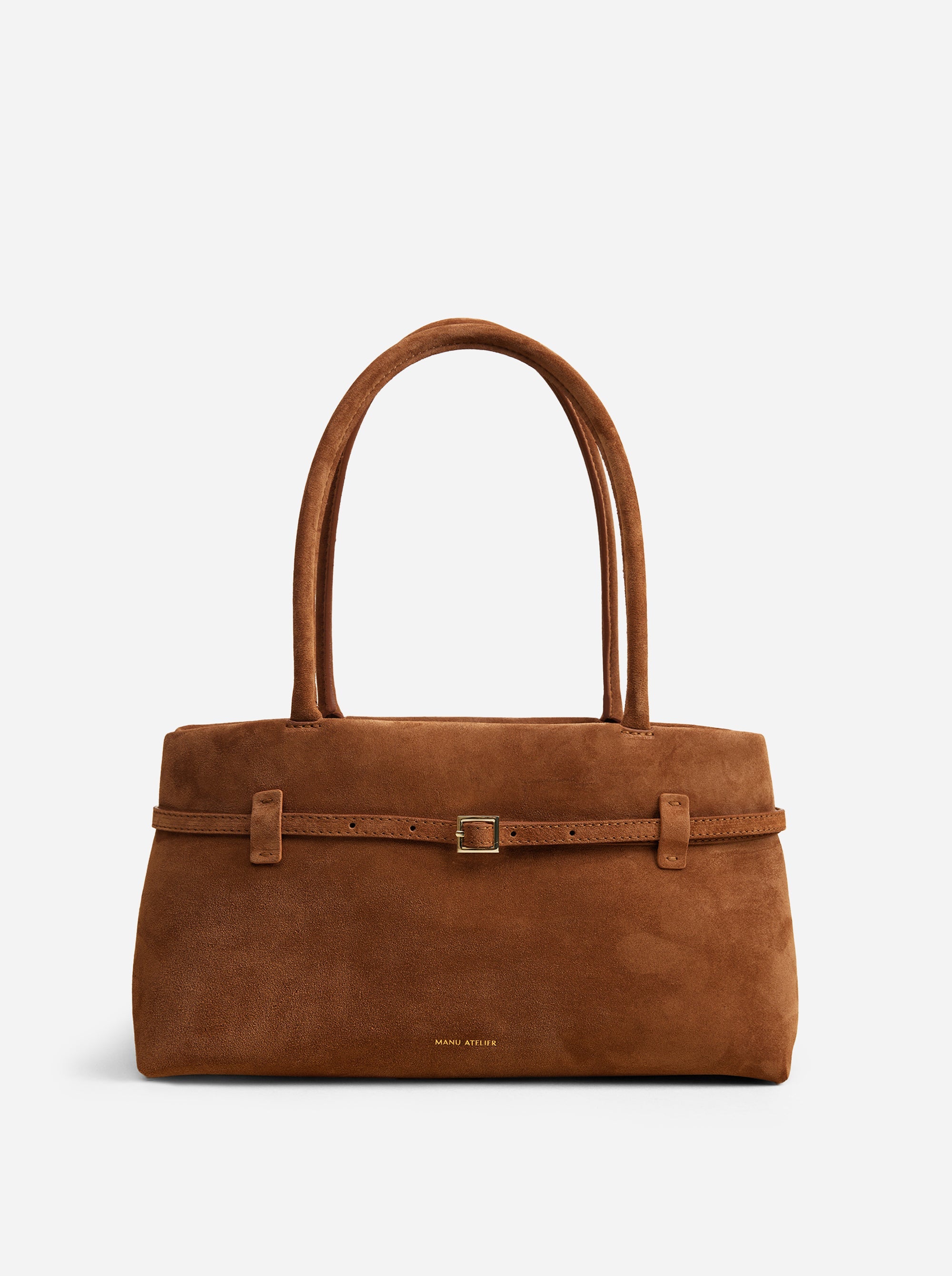 Le Cambon East West Camel Suede Front