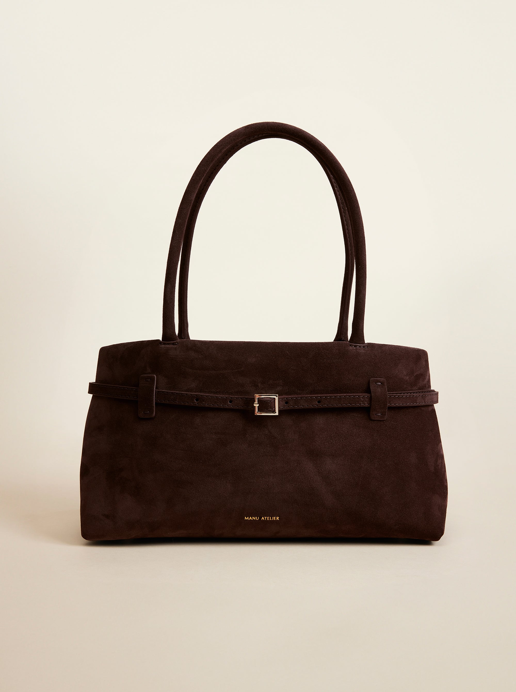 Le Cambon East West Deep Brown Suede Front