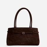 Le Cambon East West Deep Brown Suede Front