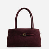Le Cambon East West Merlot Suede Front