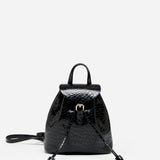 Mini Backpack Black Croc