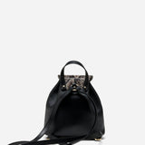 Mini Backpack Snake Embossed & Black Soft