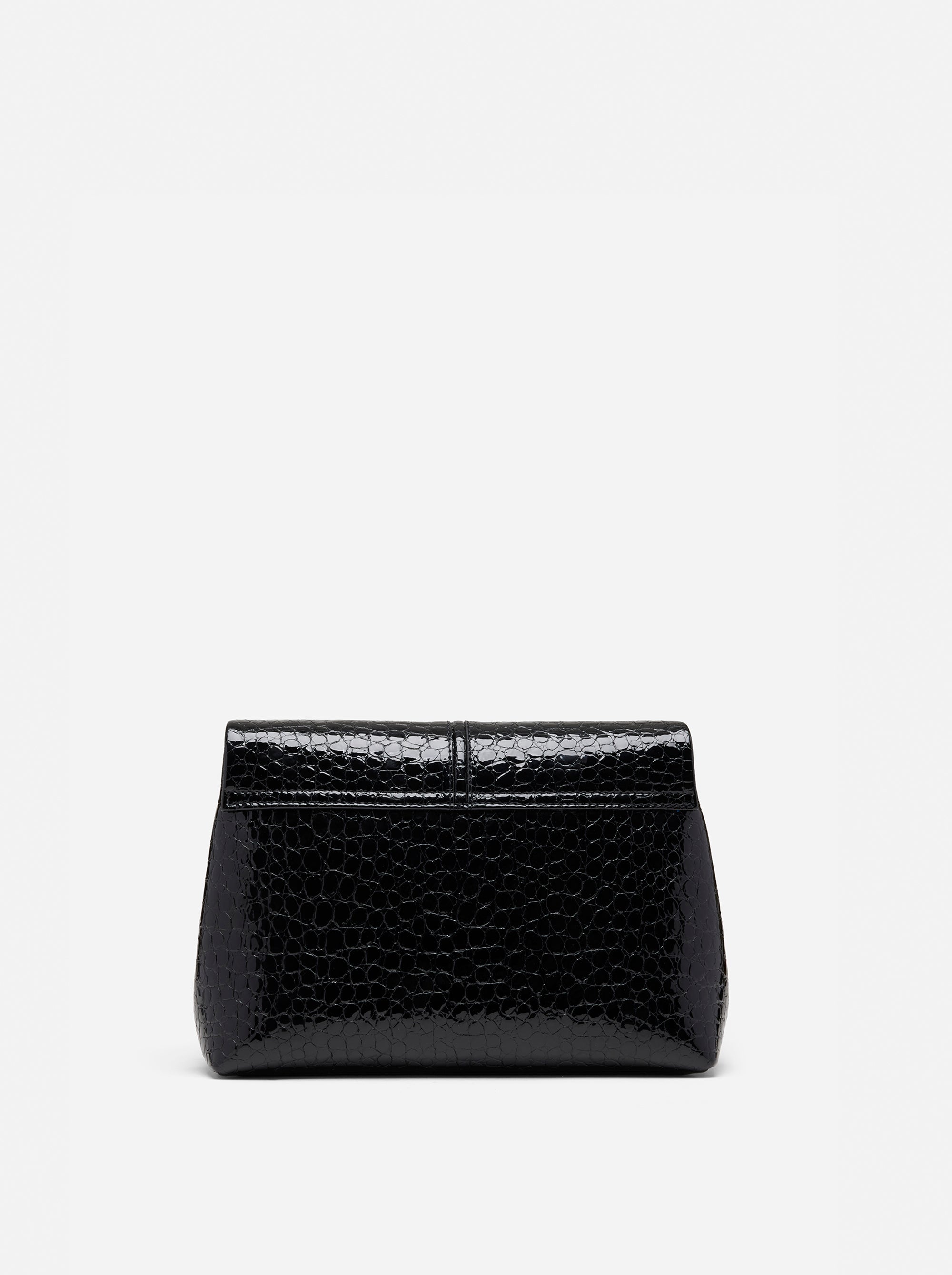 The Fold Bag Black Croc back