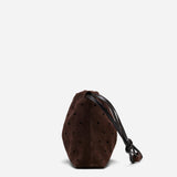 Romy Pouch Perforated Deep Brown