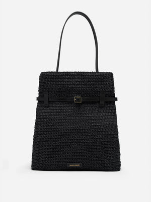 Tote du Jour Black Crochet