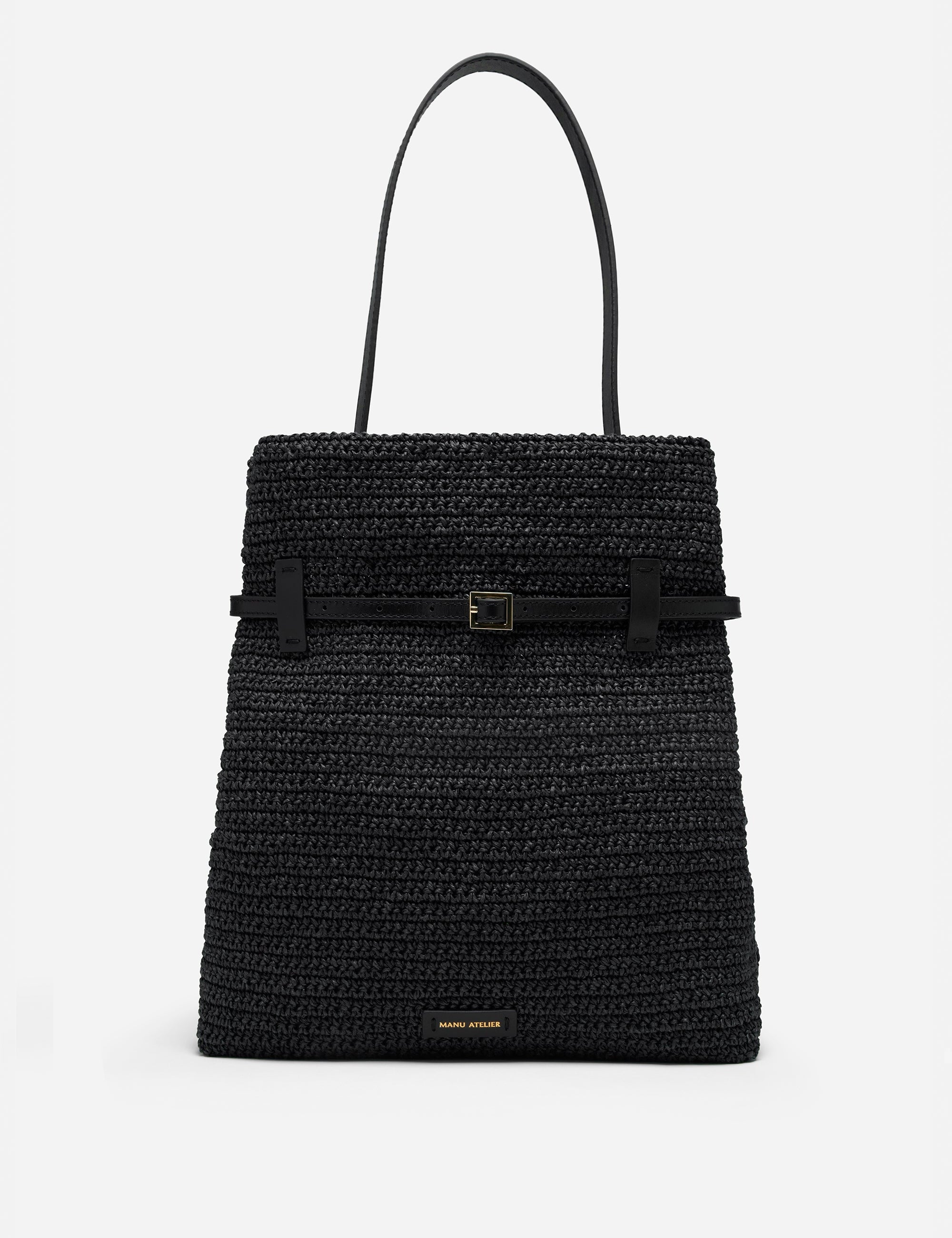 TOTE DU JOUR BLACK CROCHET 