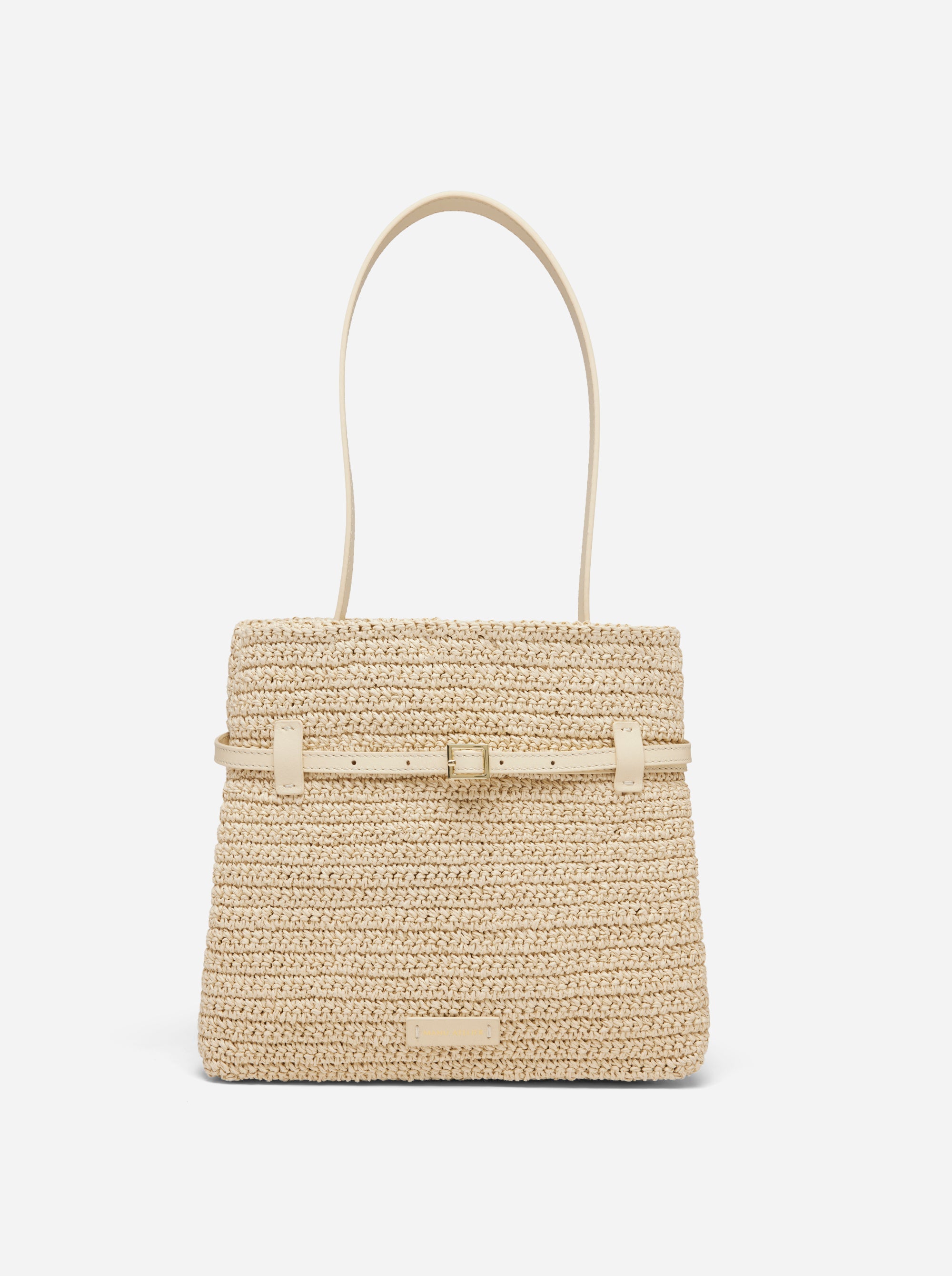 MINI TOTE DU JOUR ECRU & VANILLA CROCHET 