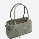 Le Cambon East West Pepe Green Suede