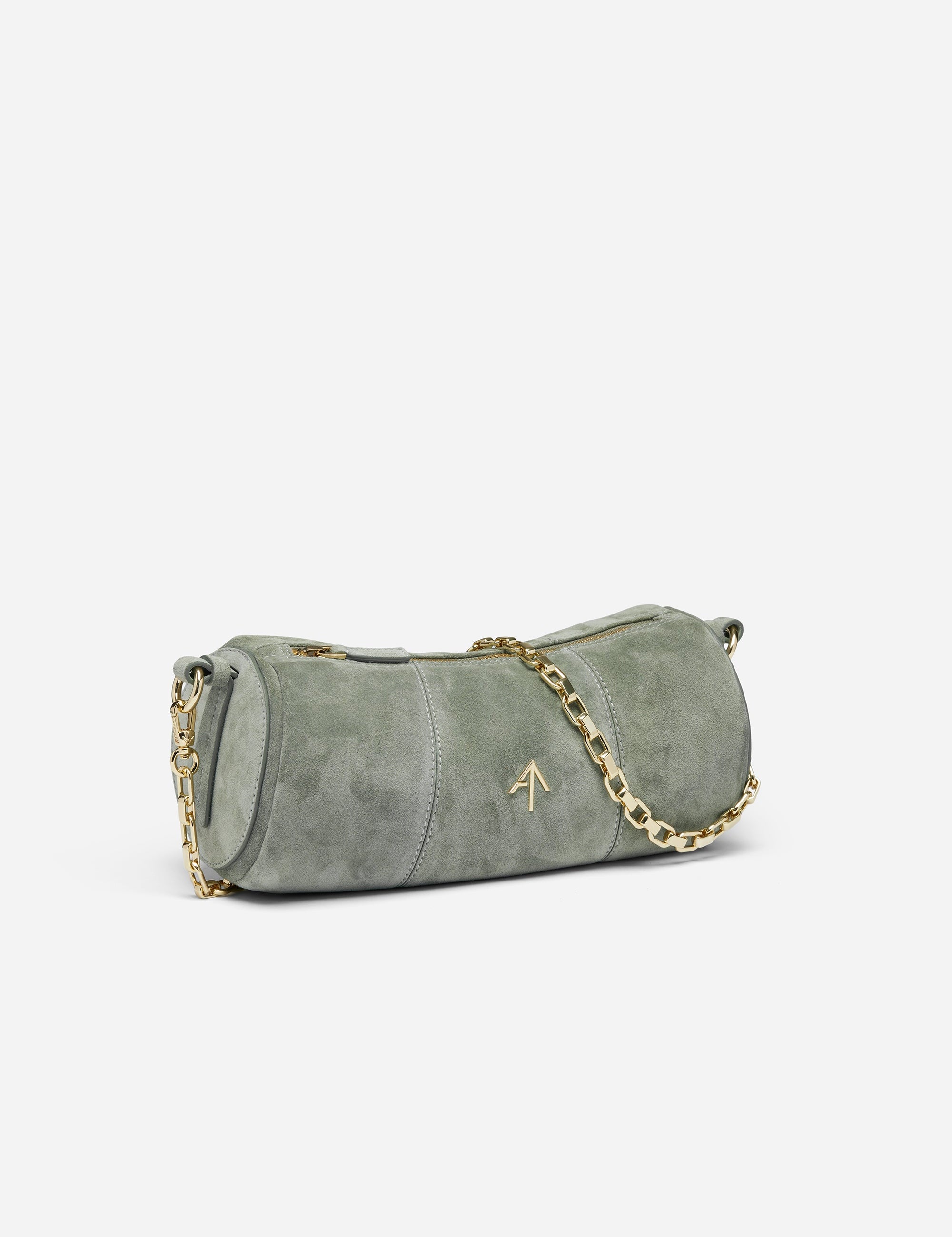Cylinder Pepe Green Suede Side