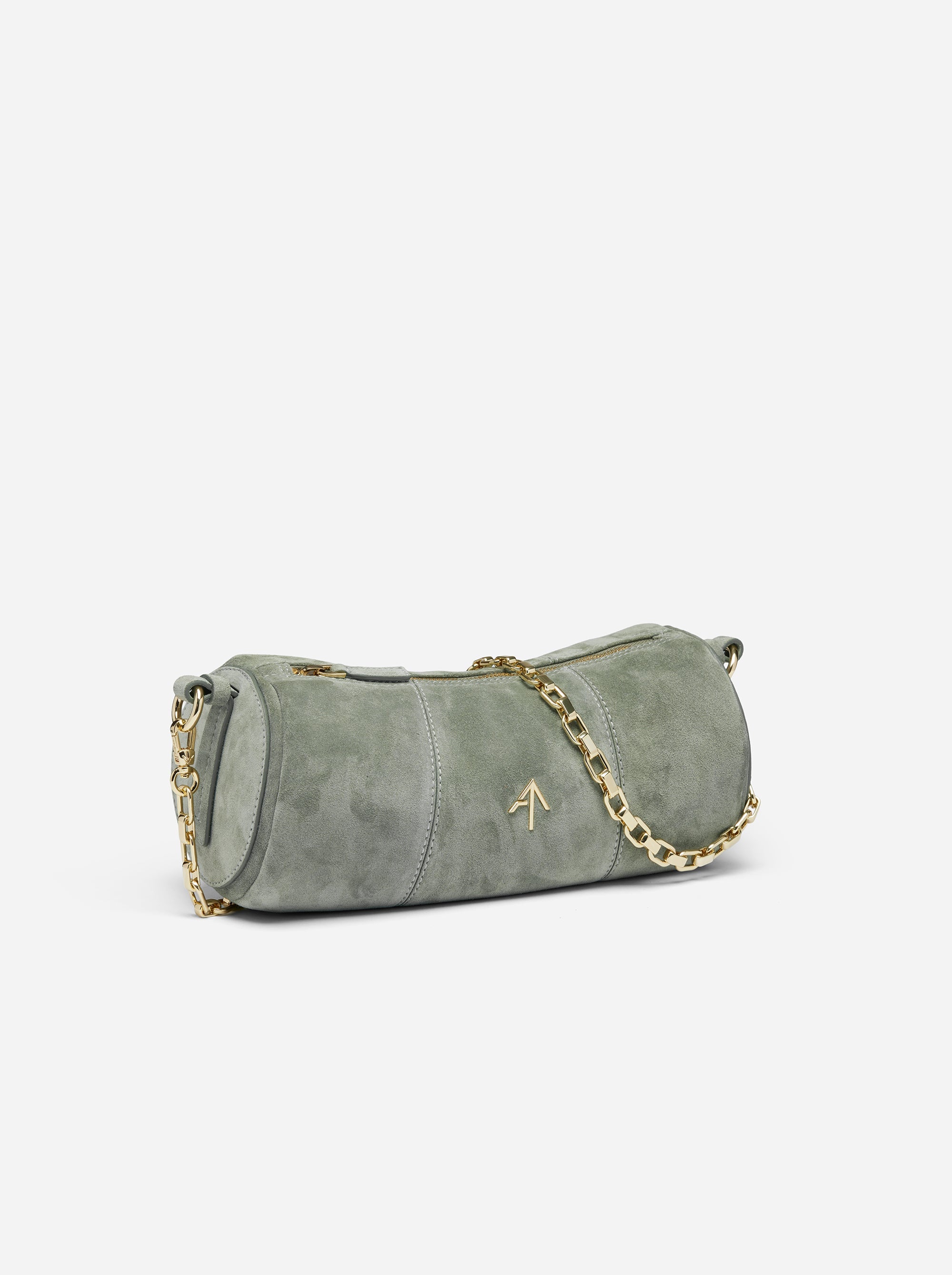 Cylinder Pepe Green Suede Side