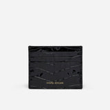 Manu Cardholder Black Croc