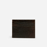 Manu Cardholder Deep Brown Croc