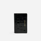 Manu Cardholder Black Croc