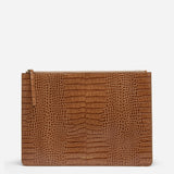 Manu Laptop Case Mocha Croc