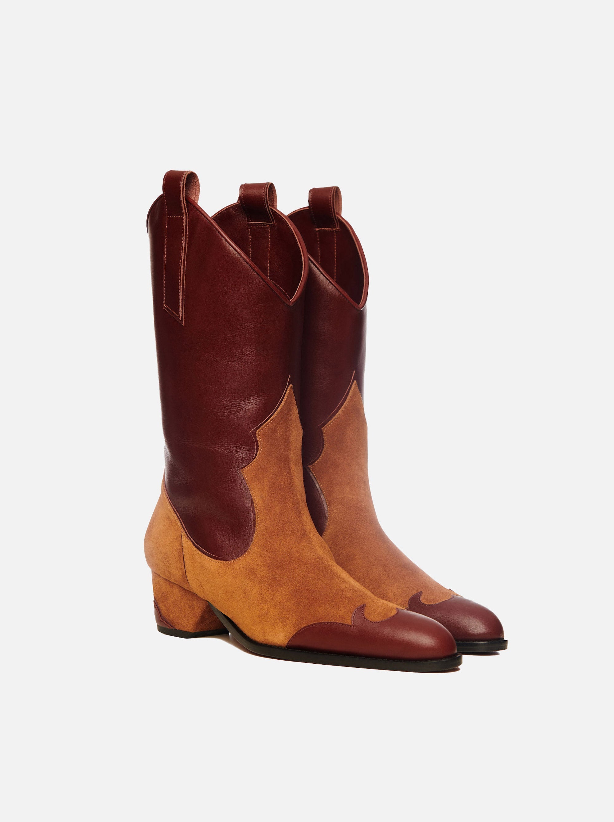 Deniz Boots Reddish Brown Soft & Chestnut Suede
