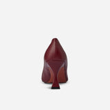 Duck Pumps Orange Camel & Marsala Back