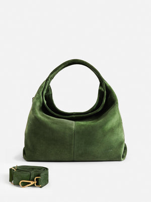 Gala Velvet Green Suede