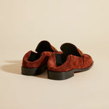 The Tap Loafers Ruby Brown Suede Back