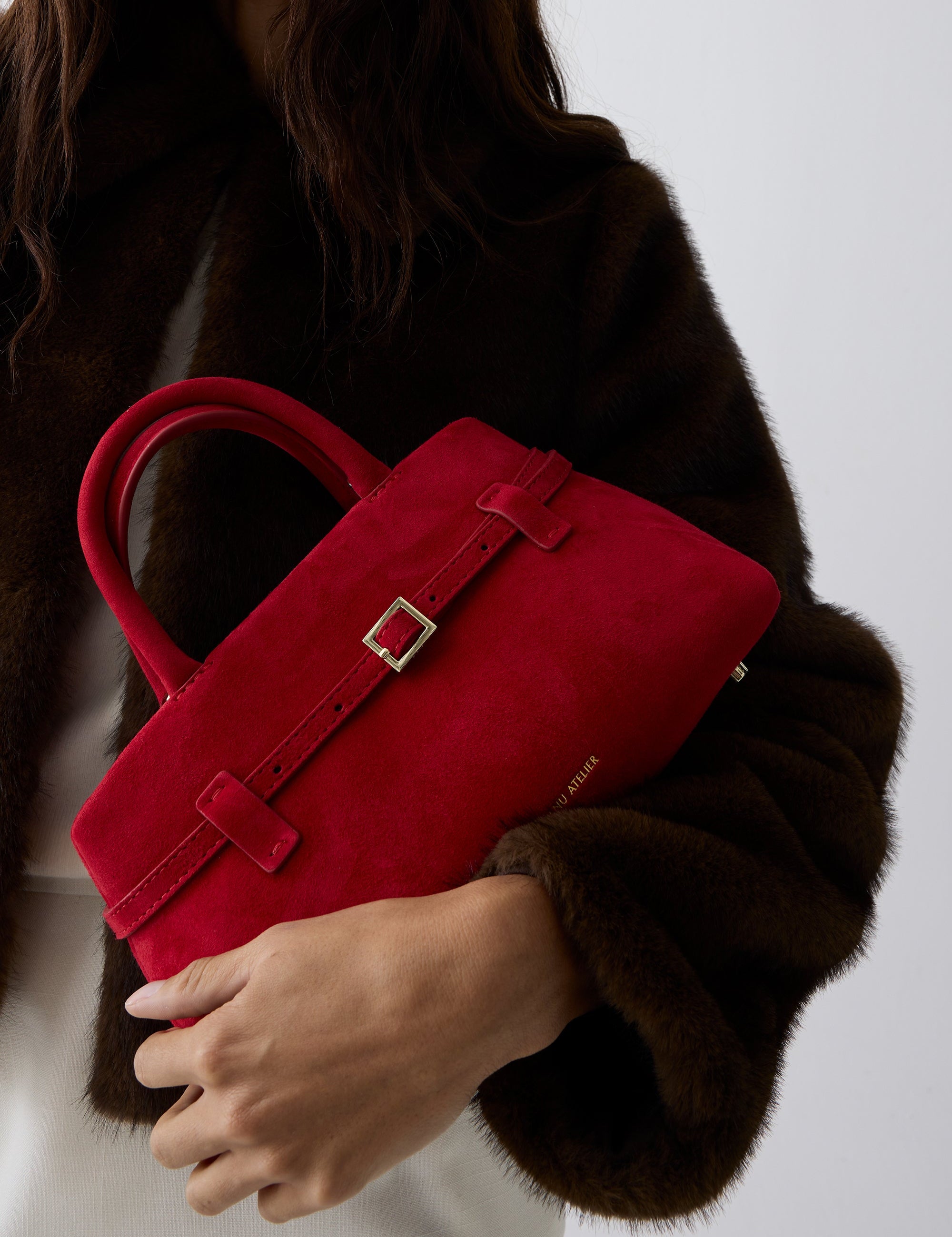 Le Cambon 25 Red Suede on model