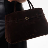 Le Cambon 35 Deep Brown Suede on Model