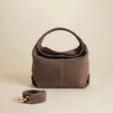 Mini Gala Full Grain Nubuck Leather Taupe 