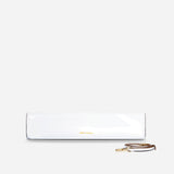 Pencil Box White Patent