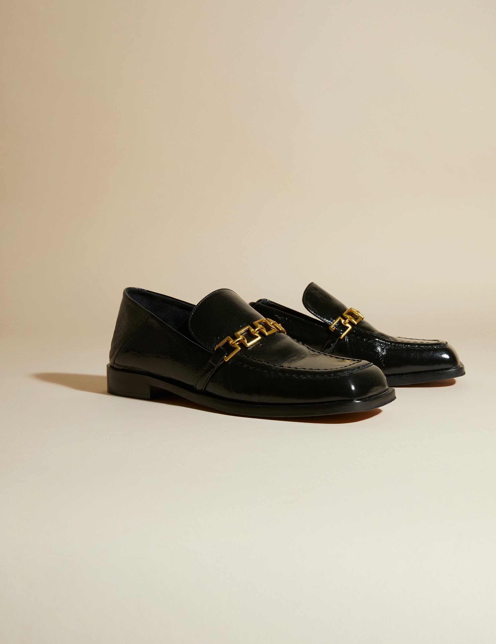 The Tap Loafers Black High Gloss