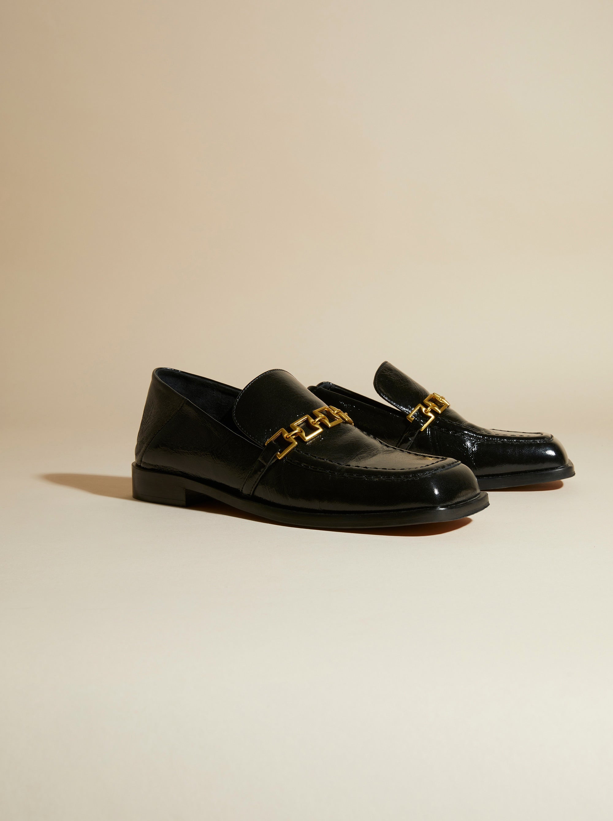 The Tap Loafers Black High Gloss