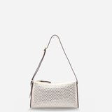 Mini Prism Crema Suede with Crystals