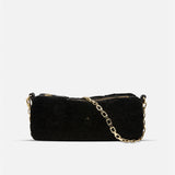 Cylinder Shearling Leather Black